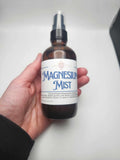 Magnesium Mist. Concentrated Magnesium Spray 4 Oz Amber Glass Bottle. Transdermal Magnesium Supplement