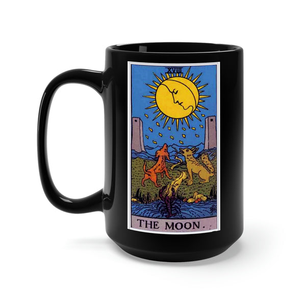 Moon Tarot Black Mug 15oz