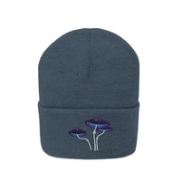 Magic Mushroom Embroidered Graphic Knit Beanie Hat