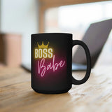 Boss Babe Black Mug 15oz